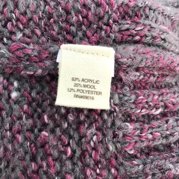 Turtle Neck Knit Sweater by Ruff Hewn Gray Purple Size Small - Picture 5 of 6